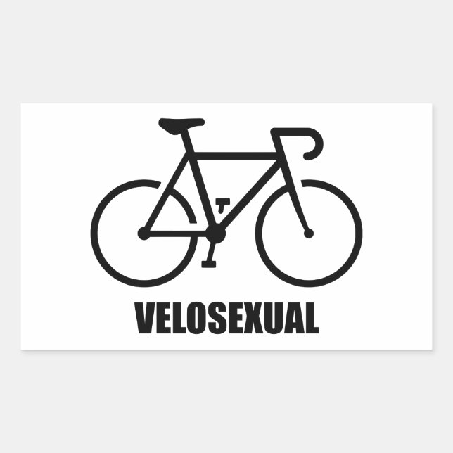 Velosexual Rectangular Sticker (Front)
