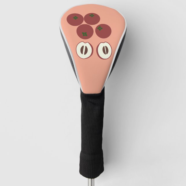Velvet Apple Driver Golf Head Cover (Front)