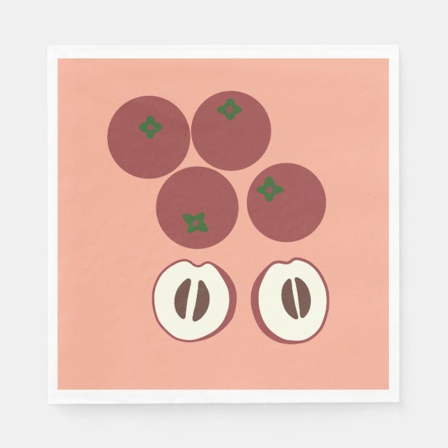 Velvet Apple Paper Napkin (Front)