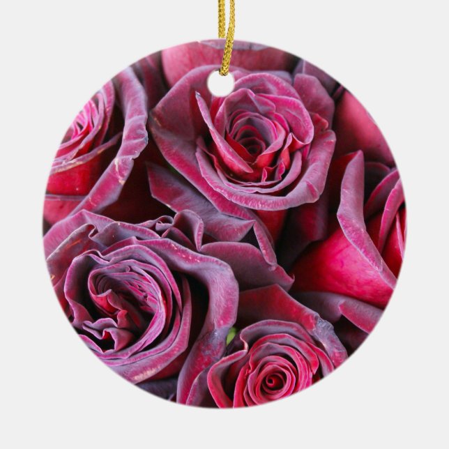 Velvet Beauty Ceramic Tree Decoration (Front)