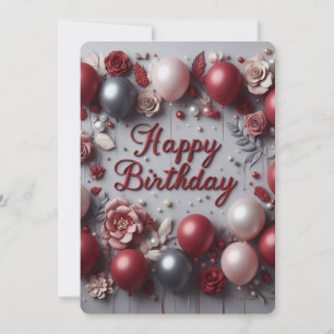 Velvet Birthday Love Invitation