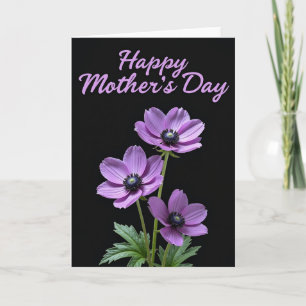 Velvet Blossom Purple Floral Card