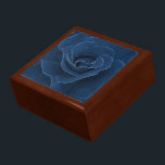 Velvet blue rose gift box<br><div class="desc">Velvet blue rose Mixed media</div>