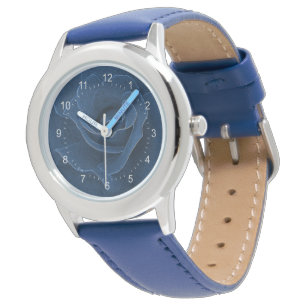 Velvet blue rose watch