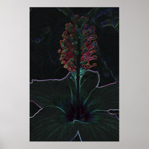 velvet coloured flower poster