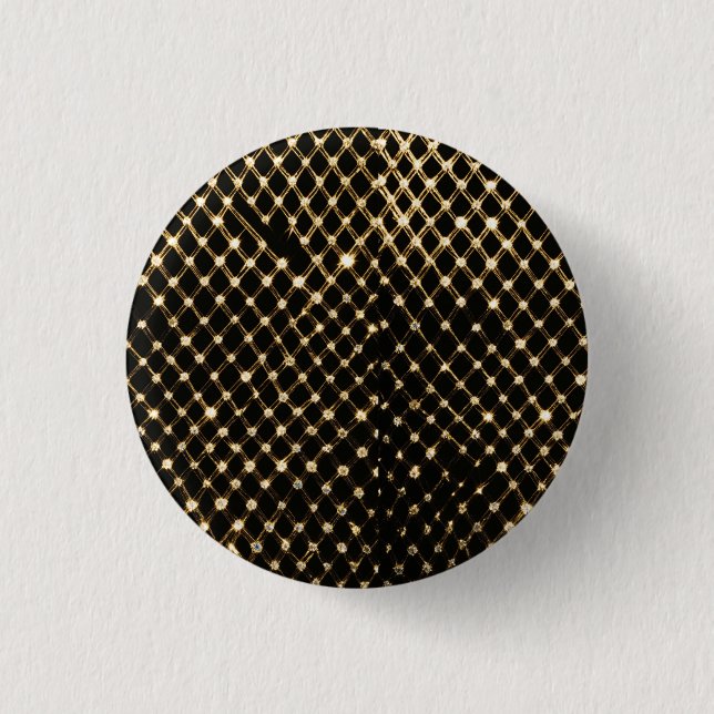 "Velvet Elegance: Diamond Radiance" 3 Cm Round Badge (Front)