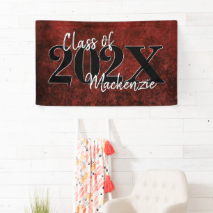 Velvet Grad   Ruby Red Crimson Jewel Tone Grunge Banner