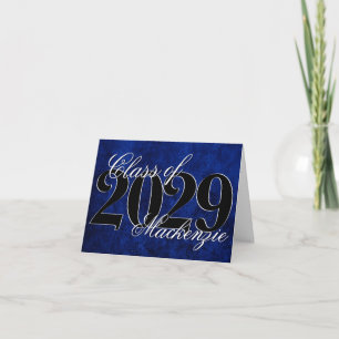 Velvet Grad   Sapphire Blue Dark Jewel Tone Grunge Card