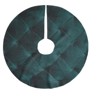 Velvet Green: Malachite Textile Elegance Brushed Polyester Tree Skirt