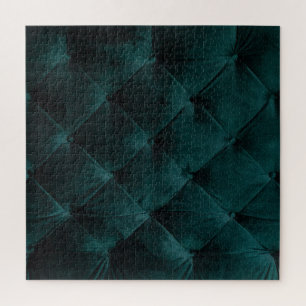 Velvet Green: Malachite Textile Elegance Jigsaw Puzzle