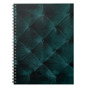Velvet Green: Malachite Textile Elegance Notebook