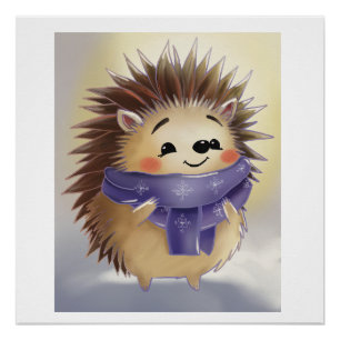 Velvet Hedgehog Poster