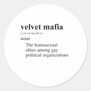 VELVET MAFIA CLASSIC ROUND STICKER