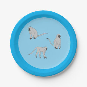 Velvet Monkeys Paper Plate