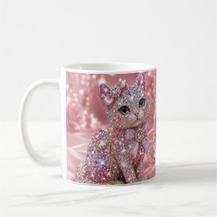 Velvet Night Cat Aesthetic Print Coffee Mug