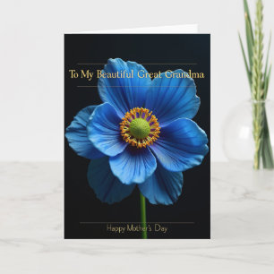 Velvet Night Floral Mothers Card