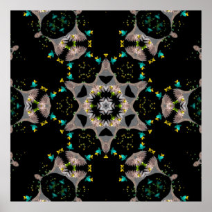 Velvet Night Kaleidoscope  Poster