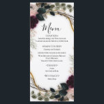 Velvet Plum Garden Floral Greenery Wedding  Menu<br><div class="desc">Menu. Matching items in this design are available.</div>