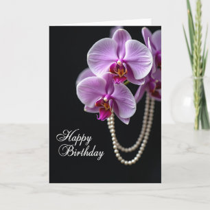 Velvet Purple Birthday Card