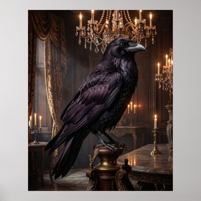 Velvet Raven Chandelier Poster (Front)