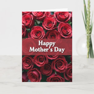 Velvet Red Flower Card