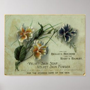 velvet skin soap poster