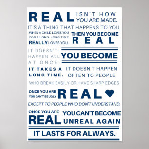 Velveteen Rabbit "Real" Poster