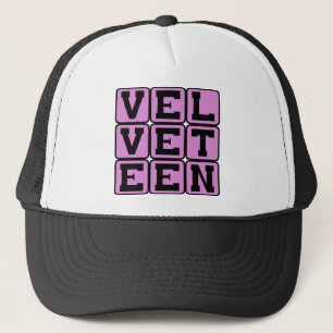 Velveteen, Resembling Velvet Trucker Hat