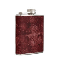 Velvety Henna Damask | Red Distressed Grunge