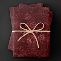 Velvety Henna Damask | Red Distressed Grunge