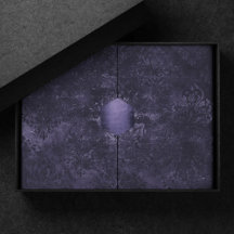 Velvety Midnight Damask | Indigo Purple Grunge