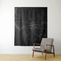Velvety Onyx Damask | Black Grunge Photo Backdrop