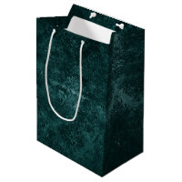 Velvety Teal Damask | Dark Green Grunge Baroque