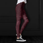 Velvety Wine Damask | Bordeaux Sangria Grunge Glam Leggings<br><div class="desc">90s Grunge, All Grown Up! Edgy and dramatic gothic-inspired dark velvety baroque damask in deep rich hued palette creates an opulent vintage crushed velvet texture. From the luxurious and sophisticated "Moody Jewel Tones" collection, this novelty modern contemporary mixed medium unisex (yet feminine) abstract effect adds perfect pop of dusky muted,...</div>