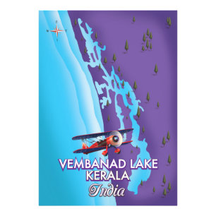 Vembanad Lake ,India travel poster
