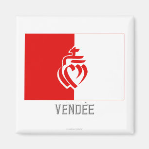 Vendée flag with name magnet
