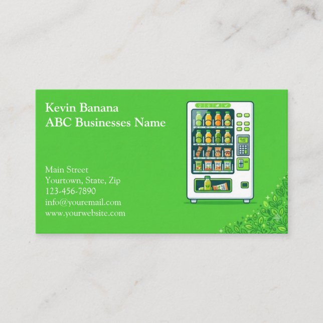 Vending Machine Business Card (Front)