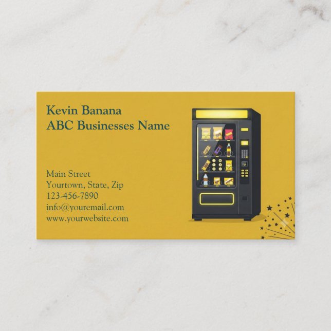 Vending Machine Business Card (Front)