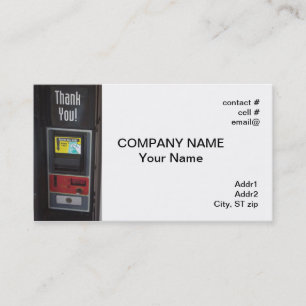 vending machine business card