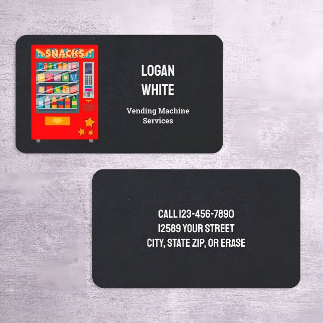 Vending Machine Business Card (Vending Visiting Cards Photo)