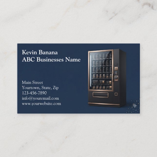 Vending Machine Business Card (Front)