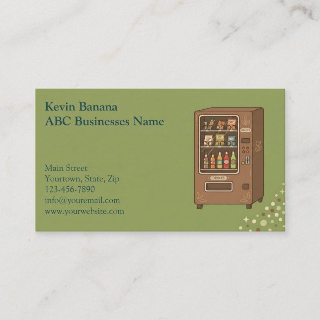 Vending Machine Business Card (Front)