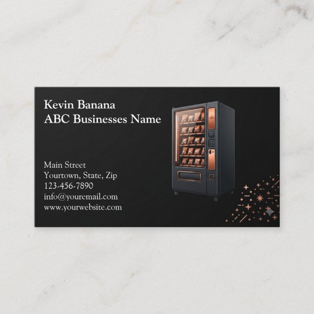Vending Machine Business Card (Front)