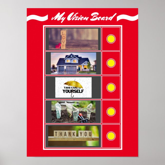 Vending Machine Vision Board Poster Paper (Matte) (Front)