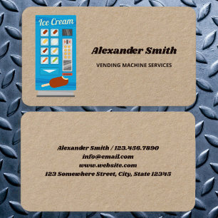 Vending Machines Kraft Business Card