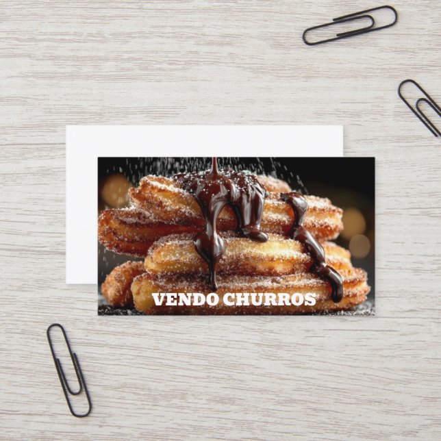 Vendo churros business card (Front/Back In Situ)