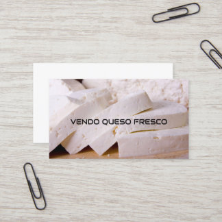 Vendo queso fresco business card