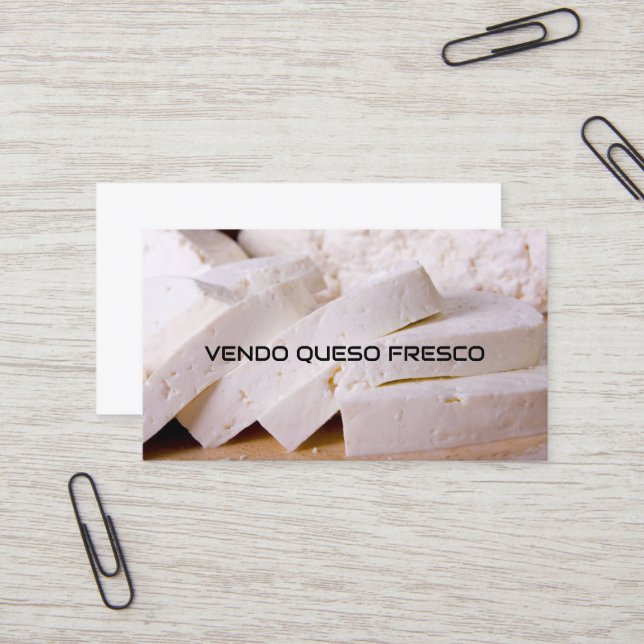 Vendo queso fresco business card (Front/Back In Situ)