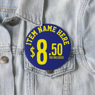 Vendor Concession Price - Ice Cold Beer Seller 10 Cm Round Badge