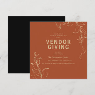 Vendor Thanksgiving Party Invitation